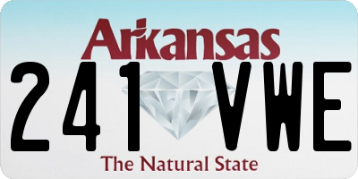 AR license plate 241VWE