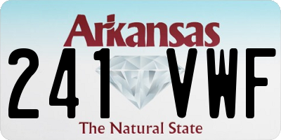 AR license plate 241VWF