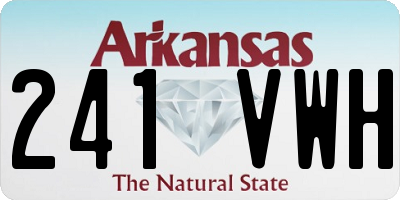 AR license plate 241VWH