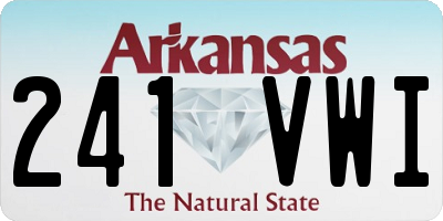 AR license plate 241VWI