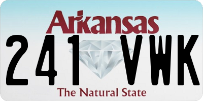 AR license plate 241VWK
