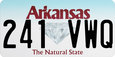 AR license plate 241VWQ