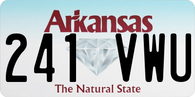 AR license plate 241VWU