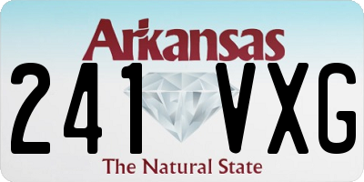 AR license plate 241VXG