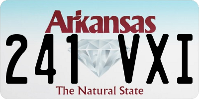 AR license plate 241VXI
