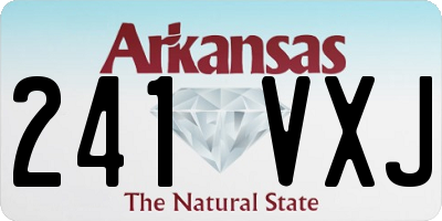 AR license plate 241VXJ