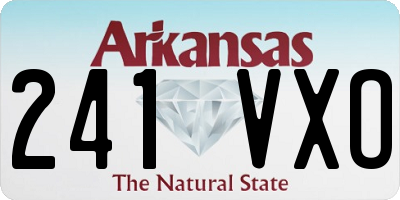 AR license plate 241VXO