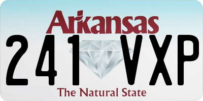 AR license plate 241VXP