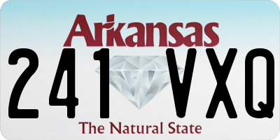 AR license plate 241VXQ