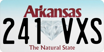 AR license plate 241VXS