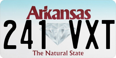 AR license plate 241VXT