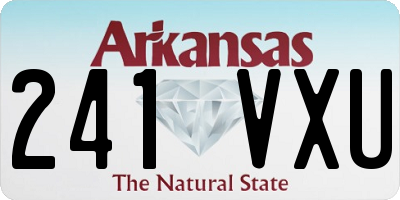 AR license plate 241VXU