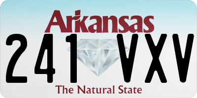 AR license plate 241VXV