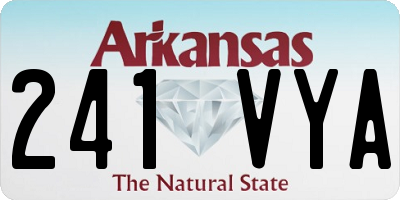 AR license plate 241VYA