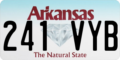 AR license plate 241VYB