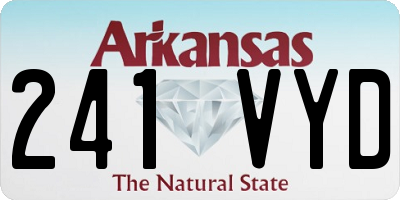 AR license plate 241VYD