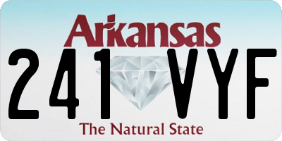 AR license plate 241VYF