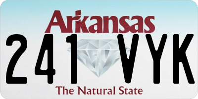 AR license plate 241VYK