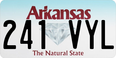 AR license plate 241VYL