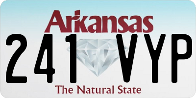 AR license plate 241VYP