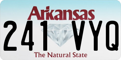 AR license plate 241VYQ
