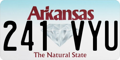 AR license plate 241VYU