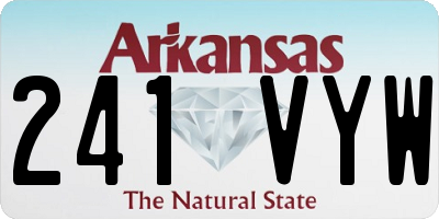 AR license plate 241VYW