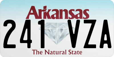AR license plate 241VZA