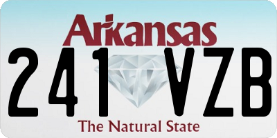 AR license plate 241VZB