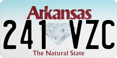 AR license plate 241VZC
