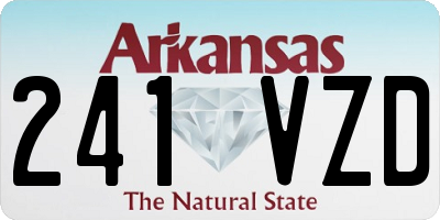 AR license plate 241VZD