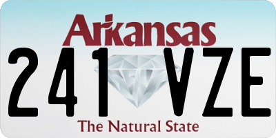 AR license plate 241VZE