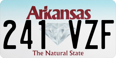AR license plate 241VZF