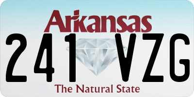 AR license plate 241VZG