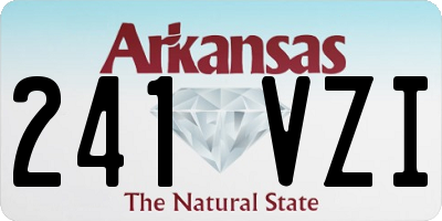 AR license plate 241VZI