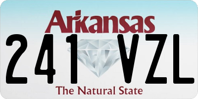 AR license plate 241VZL