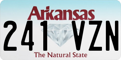 AR license plate 241VZN