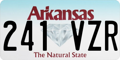 AR license plate 241VZR