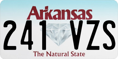 AR license plate 241VZS