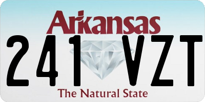 AR license plate 241VZT