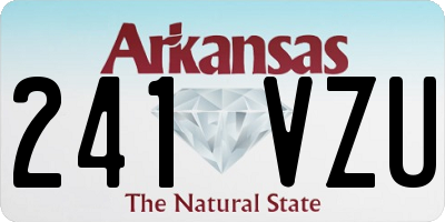 AR license plate 241VZU