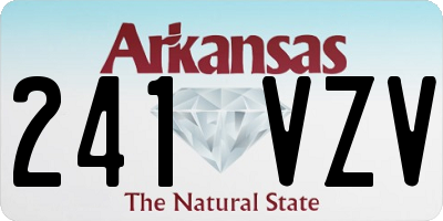 AR license plate 241VZV