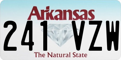 AR license plate 241VZW