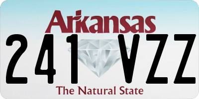 AR license plate 241VZZ