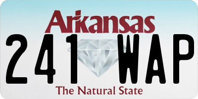 AR license plate 241WAP