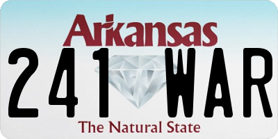 AR license plate 241WAR