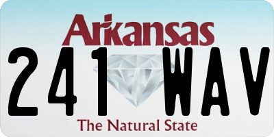 AR license plate 241WAV