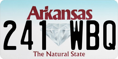 AR license plate 241WBQ