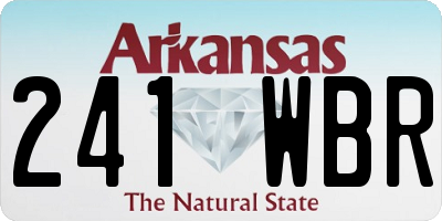 AR license plate 241WBR