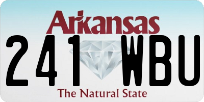 AR license plate 241WBU